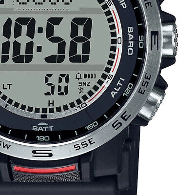Pre-owned Casio Pro Trek Prw-35-1ajf Climber Triple Sensor Digital Solar Atomic Men Watch