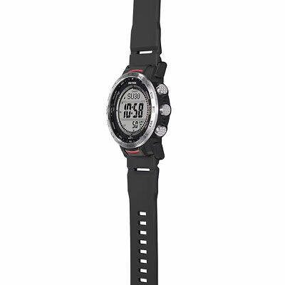 Pre-owned Casio Pro Trek Prw-35-1ajf Climber Triple Sensor Digital Solar Atomic Men Watch