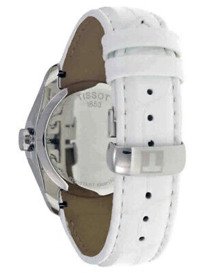 Pre-owned Tissot White Womens Analogue Watch Couturier T0352461611100