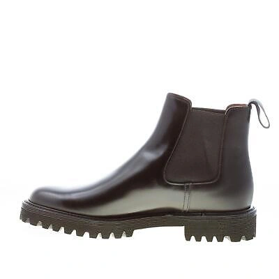 Pre-owned Church's Women Shoes Nirah T Black Rois Calf Leather Chelsea Boot