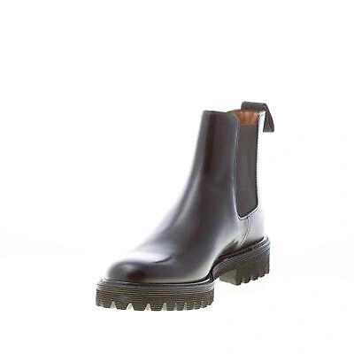 Pre-owned Church's Women Shoes Nirah T Black Rois Calf Leather Chelsea Boot