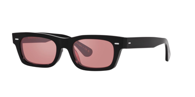 Pre-owned Oliver Peoples Davri Ov 5510su Black/magenta (1731/3e) Sunglasses In Purple