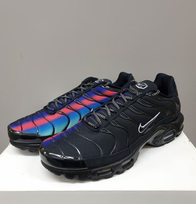 Pre-owned Nike Air Max Plus Black Blue Red Dz4509-001 Size 8.5 Us