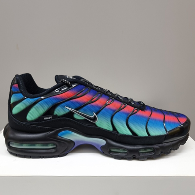 Pre-owned Nike Air Max Plus Black Blue Red Dz4509-001 Size 8.5 Us