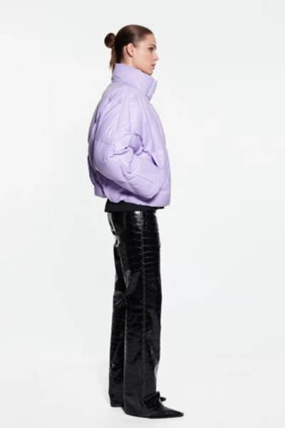 Pre-owned Studio Stand  Aina Jacket Lavender Puffer Purple Down 34 $495