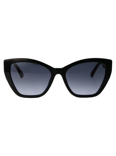 Shop Moschino Eyewear Cat In Black