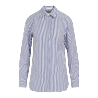 Shop The Row Striped Buttoned Shirt In Blue
