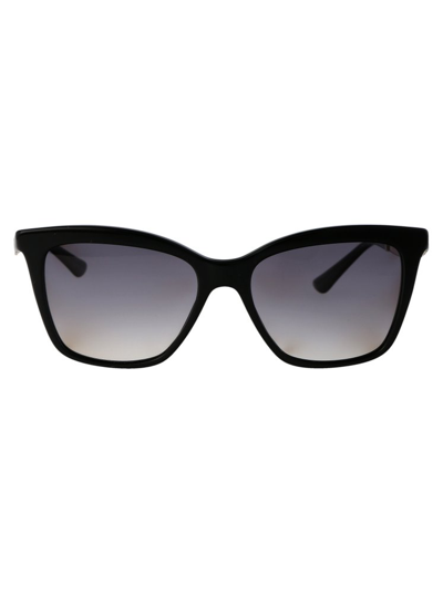 Shop Bulgari Butterfly Frame Sunglasses In Black