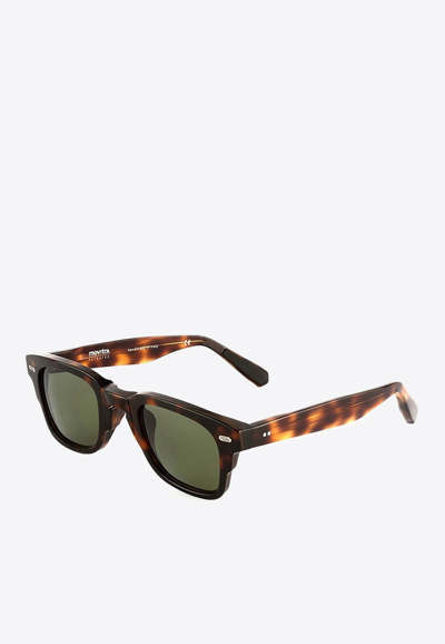 Shop Movitra Federico C12 Sunglasses In Brown