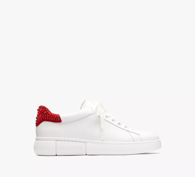 Shop Kate Spade Lift Sneakers In Tru Wht/perf Chry