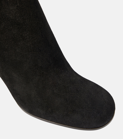 Shop Gianvito Rossi Joelle Suede Knee-high Boots In Black