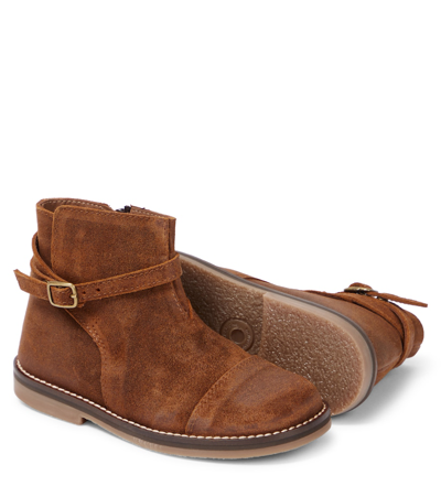 Pèpè Hunter Suede Boots In Brown
