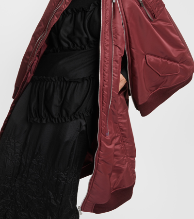 Noir Kei Ninomiya Puffer Coat In Red