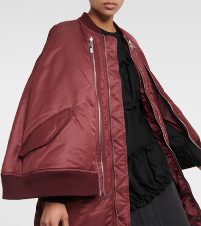 Noir Kei Ninomiya Puffer Coat In Red
