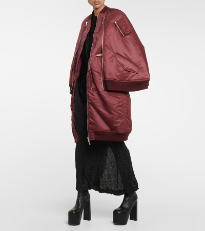 Noir Kei Ninomiya Puffer Coat In Red