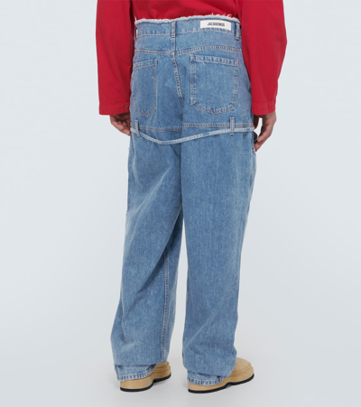 Jacquemus Le De Nîmes Wide-leg Jeans In Blue