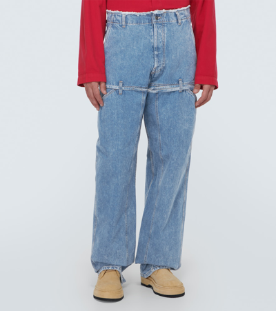Jacquemus Le De Nîmes Wide-leg Jeans In Blue