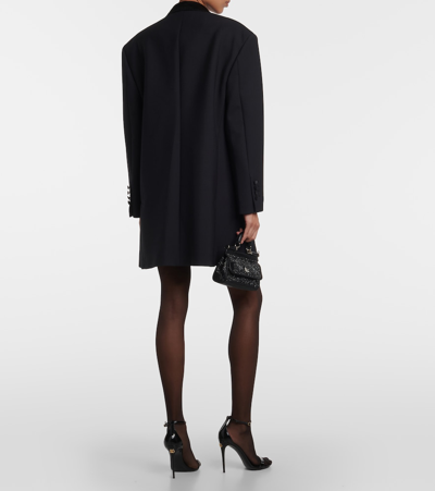 Shop Dolce & Gabbana Floral-appliqué Blazer In Black