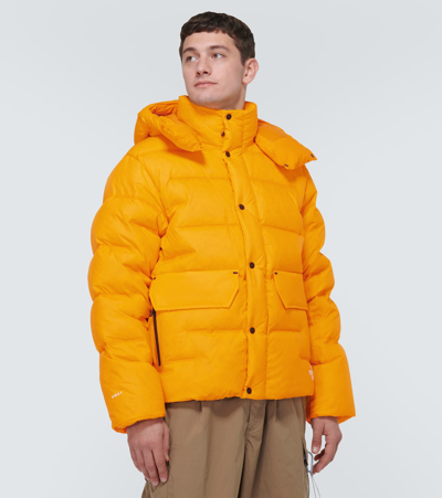 The North Face Summit Gold Down Jacket With Removable Hood In Yellow