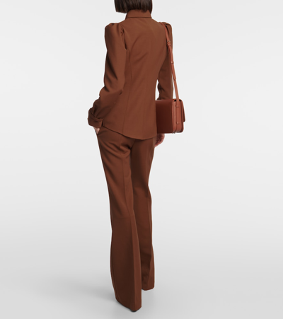 Shop Gabriela Hearst Talbot Wool Shirt In Brown