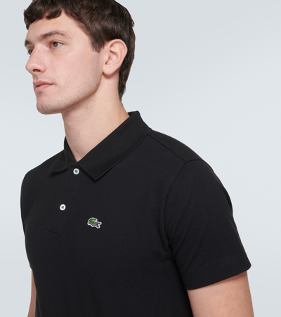 Shop Comme Des Garçons Shirt X Lacoste Cotton Polo Shirt In Black