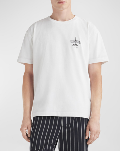 Shop Rag & Bone Men's Rbny Check Graphic T-shirt In White
