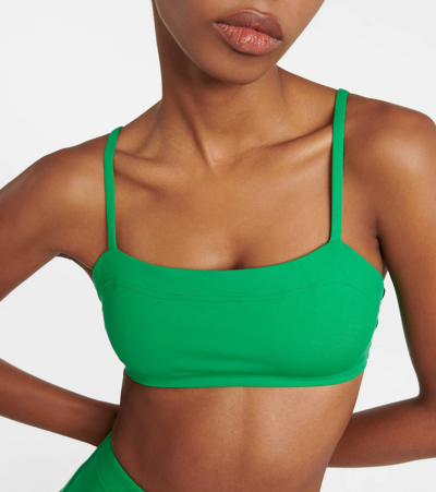 Eres Les Essentiels Azur Bikini Top In Green