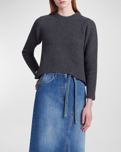 Shop Altuzarra Neale Cashmere-blend Sweater In Iron Melange