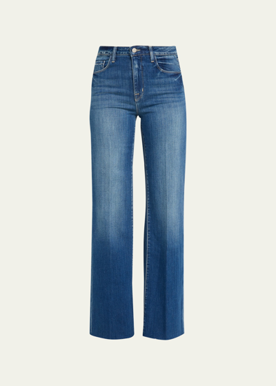 Shop L Agence Scottie High Rise Wide-leg Jeans In Hasting