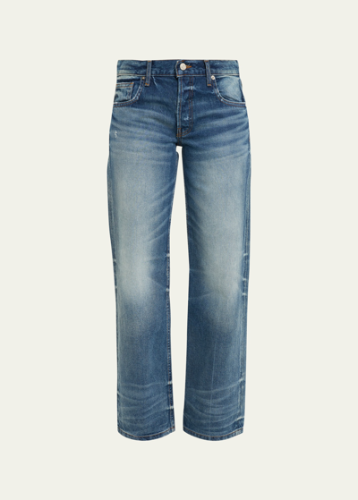 Shop Eb Denim Tommy Low-rise Wide-leg Jeans In Blue