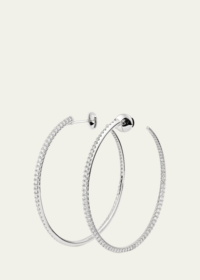 Shop Engelbert The Twisted Creoles, 45 Mm, In White Gold And White Diamonds