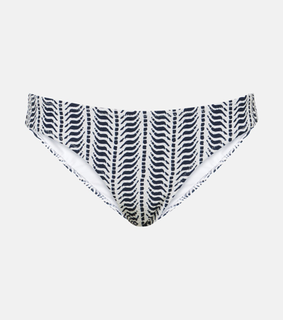 Shop Heidi Klein Indigo Urchin Low-rise Bikini Bottoms In Multicoloured