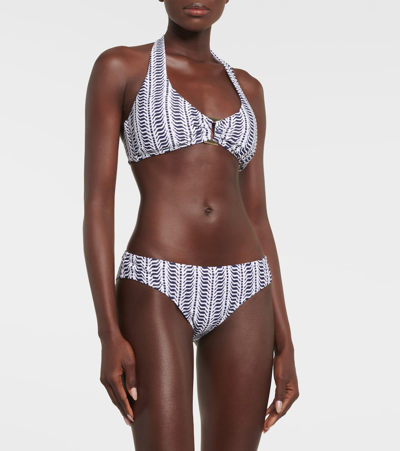 Heidi Klein Indigo Urchin Low-rise Bikini Bottoms In Multicoloured