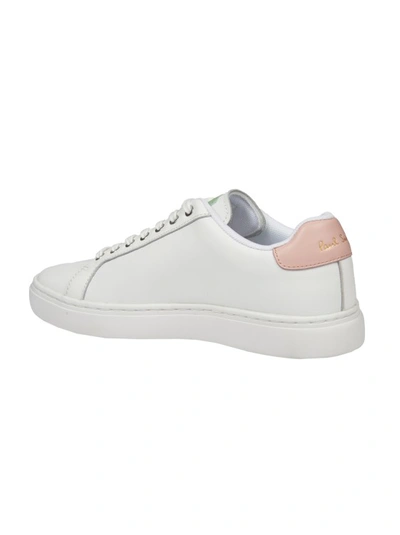 Shop Paul Smith White Sneakers With Multicolor Logo Writing