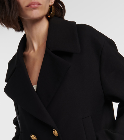 Nili Lotan Double Breasted Casual Jacket In Black