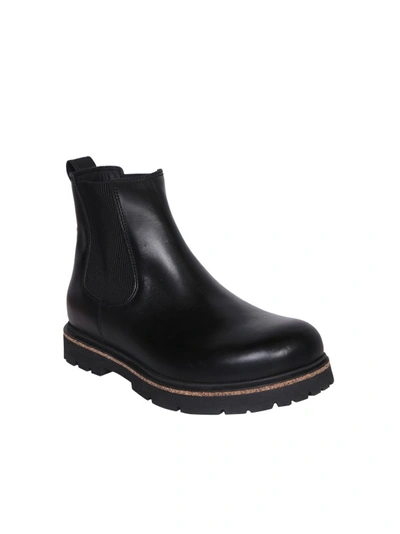 Shop Birkenstock Leather Black Ankle Boots