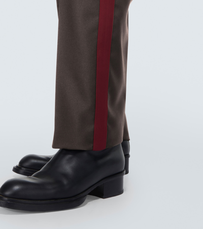 Lanvin Technical Track Pants In Brown