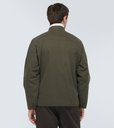 Shop Gr10k Rescue Pocket Cotton Overshirt In Green