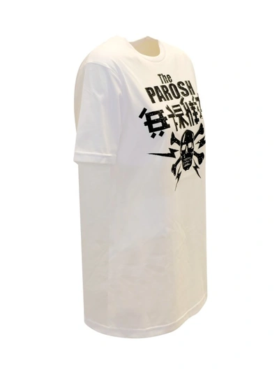 Shop P.a.r.o.s.h Culmine White Cotton T-shirt