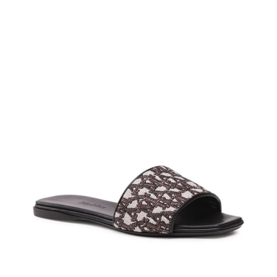 Max Mara Fridac Logo Slides In Black