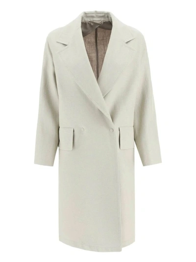 Shop Max Mara White Mescal Coat In Grey