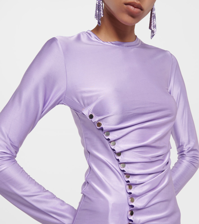 Rabanne Ruched Top In Purple