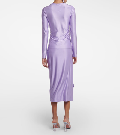 Rabanne Ruched Top In Purple