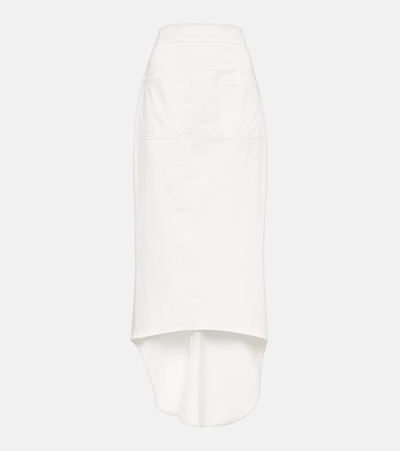 Prada Midirock Aus Baumwolle In White