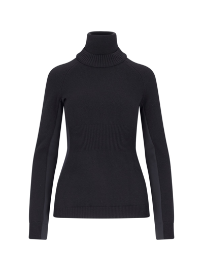 Shop Moncler High Neck Sweater In Black  