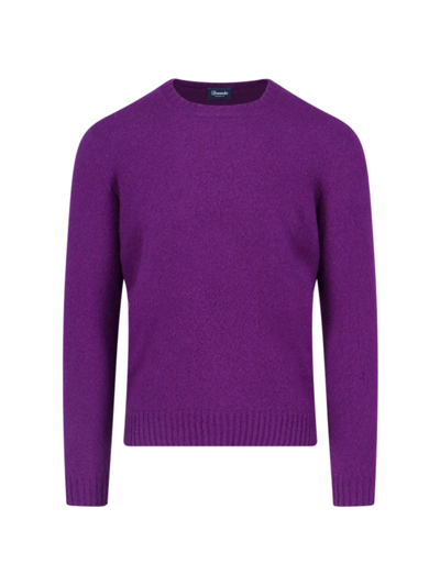 Shop Drumohr Crewneck Sweater In Purple