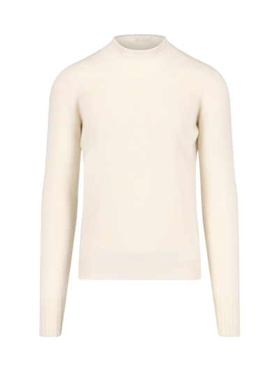 Shop Drumohr Basic Sweater In Cream