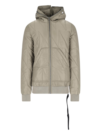Shop Rick Owens Drkshdw Quilted Jacket In Green
