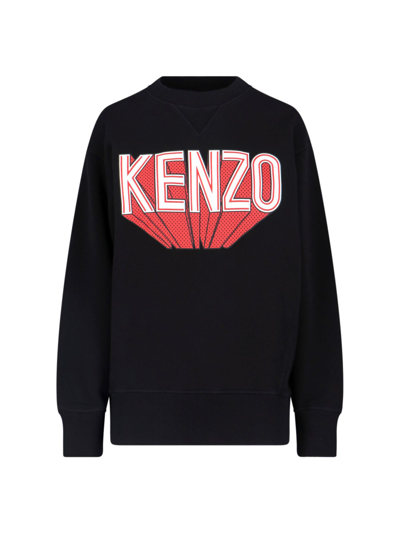 Shop Kenzo "3d" Crew Neck Sweatshirt In Black  