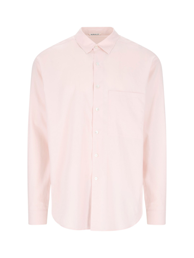 Shop Auralee Pocket Shirt In Pink